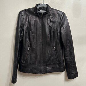 Wilson's Black Leather Jacket Women's M